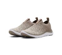 Slip-On Sneaker PUMA "SOFTRIDE REMI SLIP-ON KNIT WNS", Damen, Gr. 38,5, beige (mouse gray, alpine snow, rose gold), Textil, Schuhe, für Sport, mit SOFTFOAM+ Dämpfung, aus gestricktem Textil (51365410-