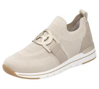 Slip-On Sneaker REMONTE, Damen, Gr. 41, beige (hellbeige), Lederimitat, Textil, unifarben, Schuhe, Freizeitschuh, Halbschuh, Slipper mit Gummizug am Schaftrand (60651657-41) hellbeige
