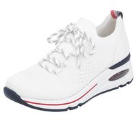 Slip-On Sneaker REMONTE, Damen, Gr. 44, weiß, Textil, Lederimitat, sportlich, Schuhe, Freizeitschuh, Halbschuh, Slipper mit modischem Keilabsatz (27950457-44) weiß