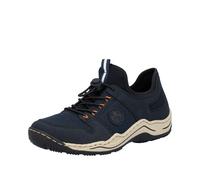 Slip-On Sneaker RIEKER, Damen, Gr. 37, blau (nachtblau), Lederimitat, Textil, Schuhe, Slipper, Schlupfschuh, Freizeitsneaker mit Schnellverschluss, Topseller (58592725-37) nachtblau