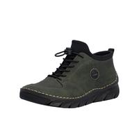 Slip-On Sneaker RIEKER, Damen, Gr. 39, grün, Lederimitat, Schuhe, Slipper, Schlupfschuh, Halbschuh mit Schnellverschluss und Gummizug (91753443-39) grün