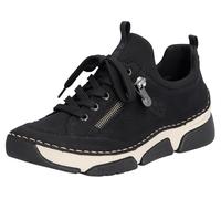 Slip-On Sneaker RIEKER, Damen, Gr. 39, schwarz, Nubuklederimitat, Textil, Schuhe, Schlupfschuh, Halbschuh, Freizeitschuh mit weicher Innensohle, Topseller (99214628-39) schwarz