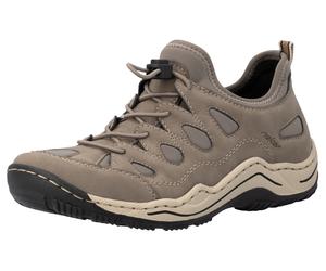 Slip-On Sneaker RIEKER, Damen, Gr. 40, beige, Nubuklederimitat, Textil, Schuhe, Trekking Schuh, Freizeitschuh, Slipper mit Wechselfußbett (71243206-40) beige