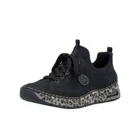 Slip-On Sneaker RIEKER, Damen, Gr. 40, schwarz, Lederimitat, Schuhe, Halbschuh, Freizeitschuh mit Rieker Air-Ausstattung (81509425-40) schwarz