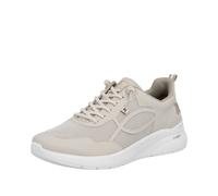 Slip-On Sneaker RIEKER, Damen, Gr. 42, beige, Textil, Basic, Schuhe Slip-On Sneaker, Schlupfschuh, Halbschuh, Freizeitsneaker mit Gummizug (54411055-42)