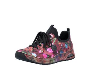 Slip-On Sneaker RIEKER, Damen, Gr. 42, bunt (multi), Lederimitat, Schuhe, Halbschuh, Freizeitschuh mit Rieker Air-Ausstattung (32727631-42) multi