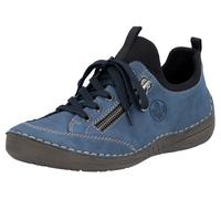 Rieker Damenschuhe Slipper / Trotteur jeans/schwarz jeans/schwarz - Gr. - 42