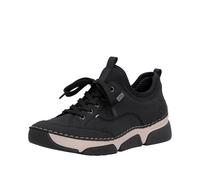 Slip-On Sneaker RIEKER, Damen, Gr. 42, schwarz, Lederimitat, Schuhe, Slipper, Schlupfschuh, Freizeitsneaker mit rieker TEX-Membrane (49443629-42) schwarz