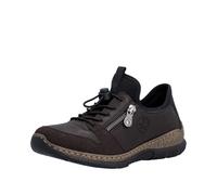 Rieker Damenschuhe Slipper / Trotteur nougat/nougat/schwarz nougat/schwarz - Gr. - 42