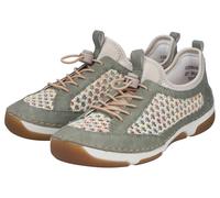 Slip-On Sneaker RIEKER, Herren, Gr. 37, schilf, creme, Nubuklederimitat, Textil, Schuhe, Slipper, Freizeitsneaker, Halbschuh mit Schnellverschluss (53234430-37) schilf, creme