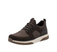 Slip-On Sneaker RIEKER, Herren, Gr. 42, braun (dunkelbraun), Lederimitat, Textil, Schuhe, Slipper, Schlupfschuh, Halbschuh mit weicher MemoSoft-Innensohle (82464240-42) dunkelbraun