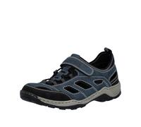 Slip-On Sneaker RIEKER, Herren, Gr. 42, nachtblau kombiniert, Lederimitat, Textil, Schuhe Slip-On Sneaker, Schlupfschuh, Trekkingschuh, Outdoorschuh mit Klettriegel (69382614-42)