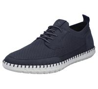Slip-On Sneaker RIEKER, Herren, Gr. 43, blau (nachtblau), Nubuklederimitat, Textil, unifarben, Schuhe, Slipper, Schlupfschuh, Freizeitsneaker mit elastischem Einstieg (92661316-43) nachtblau