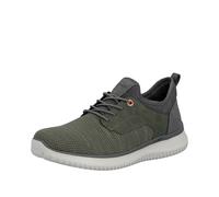 Rieker Herren Low-Top Sneaker B9651, Männer Halbschuhe,Strassenschuhe,Sportschuhe,Freizeitschuhe,Turnschuhe,Laufschuhe,grün (52),43 EU / 9 UK