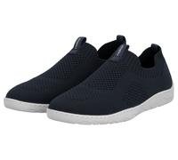 Slip-On Sneaker RIEKER, Herren, Gr. 44, nachtblau, Textil, unifarben, Schuhe, Slipper, Schlupfschuh, Freizeitsneaker mit leichter Laufsohle (15528023-44) nachtblau