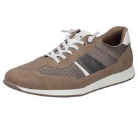 Slip-On Sneaker RIEKER, Herren, Gr. 47, braun kombiniert, Lederimitat, Schuhe, Slipper, Freizeitschuh, Halbschuh zum Schlupfen (26035601-47) braun kombiniert