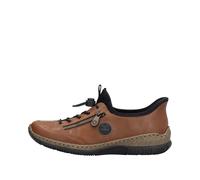 Rieker Damen Low-Top Sneaker N3267, Frauen Halbschuhe,Turnschuhe,Laufschuhe,straßenschuhe,Strassenschuhe,Sportschuhe,braun (24),37 EU / 4 UK