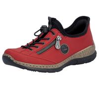 Rieker Damen Low-Top Sneaker N3267, Frauen Halbschuhe,Freizeitschuhe,Turnschuhe,Laufschuhe,Freizeit,sportlich,straßenschuhe,rot (33),41 EU / 7.5 UK