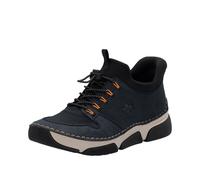 Slip-On Sneaker RIEKER "Ready2GO", Damen, Gr. 41, schwarz (nachtblau, schwarz), Nubuklederimitat, Textil, Schuhe, Freizeitsneaker, Halbschuh, Schlupfschuh mit Schnellverschluss (38843329-41) nachtblau