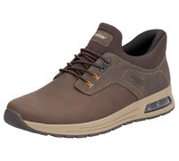 Slip-On Sneaker RIEKER "Ready2GO", Damen, Gr. 43, braun (dunkelbraun), Lederimitat, Textil, Schuhe, Schlupfschuh, Freizeitschuh Ready2go mit gepolstertem Schaftrand (97352760-43) dunkelbraun