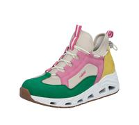 Slip-On Sneaker RIEKER SPORT, Damen, Gr. 37, bunt, Lederimitat, Textil, Schuhe, High Top Sneaker, Schlupfschuh mit Schnellverschluss hinten, Topseller (53297022-37) bunt