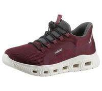 Rieker Damen Schnürhalbschuh in schwarz | Ready2GO Sneaker mit ultraleichter IM-EVA-Sohle MemoSoft-Decksohle und Komfortweite G