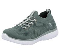 Slip-On Sneaker RIEKER Gr. 41, grün (mint) Damen Schuhe Sneaker mit Elastik-Einstieg (20755445-41)