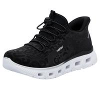 Rieker Damen M6066-01 Sneaker, Schwarz, 41 EU