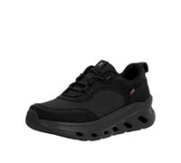 Slip-On Sneaker RIEKER SPORT, Herren, Gr. 43, schwarz, Nubuklederimitat, Textil, unifarben, Schuhe, Schlupfschuh, Halbschuh, Freizeitschuh mit trendy Plateausohle (99480700-43) schwarz