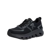 Slip-On Sneaker RIEKER SPORT, Herren, Gr. 45, schwarz, Textil, Schuhe, Sportschuh, Freizeitsneaker, Halbschuh zum Schlupfen (36752619-45) schwarz