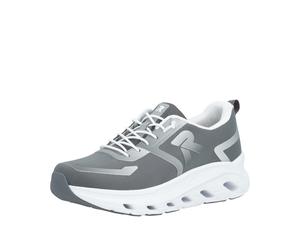 Slip-On Sneaker RIEKER SPORT, Herren, Gr. 46, grau, Textil, Schuhe, Sportschuh, Freizeitsneaker, Halbschuh zum Schlupfen (72706129-46) grau