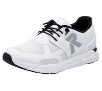 Slip-On Sneaker RIEKER SPORT "Preston", Damen, Gr. 39, weiß, Lederimitat, Textil, Schuhe Slip-On Sneaker, Freizeitschuh, Halbschuh, Schlupfschuh mit Gummizug (84443546-39)