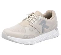 Slip-On Sneaker RIEKER SPORT "Preston", Damen, Gr. 40, beige (hellbeige), Nubuklederimitat, Textil, Schuhe Slip-On Sneaker, Freizeitschuh, Halbschuh, Schlupfschuh mit Gummizug, Topseller (79737300-40)