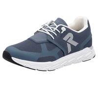 Slip-On Sneaker RIEKER SPORT "Preston", Damen, Gr. 40, blau, Nubuklederimitat, Textil, Schuhe Slip-On Sneaker, Freizeitschuh, Halbschuh, Schlupfschuh mit Gummizug, Topseller (27390117-40)