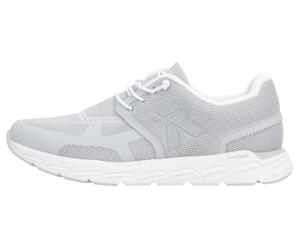 Slip-On Sneaker RIEKER SPORT "Preston", Damen, Gr. 43, grau (hellgrau), Nubuklederimitat, Textil, Schuhe, Freizeitschuh, Halbschuh, Schlupfschuh mit Gummizug (77644127-43) hellgrau