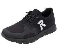 Slip-On Sneaker RIEKER SPORT "Preston", Herren, Gr. 44, schwarz, Nubuklederimitat, Textil, Schuhe Slip-On Sneaker, Running-Sneaker aus der neuen Christoph Kramer Kollektion, Topseller (65493259-44)