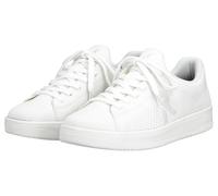 Slip-On Sneaker RIEKER SPORT "Swing2GO", Damen, Gr. 46, weiß, Textil, Schuhe Slip-On Sneaker, Schlupfschuh, Freizeitsneaker mit aufgesetzter Schnürung (87712610-46)