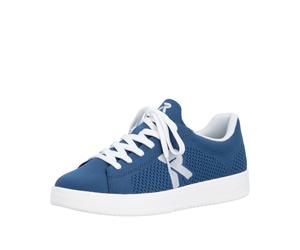 Slip-On Sneaker RIEKER SPORT "Swing2GO", Herren, Gr. 43, royalblau, Textil, Schuhe, Schlupfschuh, Freizeitsneaker mit aufgesetzter Schnürung (14562917-43) royalblau