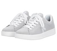 Slip-On Sneaker RIEKER SPORT "Swing2GO", Herren, Gr. 44, hellgrau, Textil, Schuhe, Schlupfschuh, Freizeitsneaker mit aufgesetzter Schnürung (83724344-44) hellgrau
