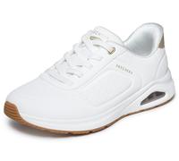 Slip-On Sneaker SKECHERS "ARCH FIT UNO", Damen, Gr. 36, weiß, Lederimitat, Schuhe, Schlupfschuh, Halbschuh, Freizeitschuh mit Slip ins, Topseller (37830856-36) weiß