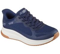 Slip-On Sneaker SKECHERS "BOBS SQUAD 4", Damen, Gr. 35, blau (navy), Mesh, Synthetik, Schuhe Slip-On Sneaker, Slipper, Freizeitschuh, Halbschuh mit Memory Foam (27330458-35)