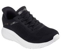 Slip-On Sneaker SKECHERS "BOBS SQUAD CHAOS-CURRENT MUSE", Damen, Gr. 38, schwarz, Textil, Schuhe, Slipper, Freizeitschuh in veganer Verarbeitung (46127924-38) schwarz