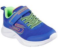 Slip-On Sneaker SKECHERS "DYNAMATIC", Mädchen, Gr. 29, blau, Textil, kontrastfarbene Details, Schuhe, Freizeitsneaker, Schlupfschuh, mit Gummizug und Klettriemchen (18489241-29) blau