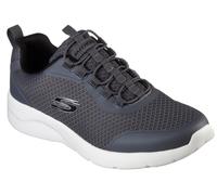 Slip-On Sneaker SKECHERS "DYNAMIGHT 2.0", Herren, Gr. 44, grau (dunkelgrau), Mesh, Synthetik, Schuhe, Slipper, Sneaker mit Memory Foam (16060162-44) dunkelgrau