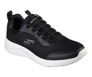 Slip-On Sneaker SKECHERS "DYNAMIGHT 2.0", Herren, Gr. 44, schwarz-weiß (schwarz, weiß), Mesh, Synthetik, Schuhe, Slipper, Sneaker mit Memory Foam (64729003-44) schwarz, weiß