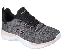 Slip-On Sneaker SKECHERS "DYNAMIGHT-BREAK-THROUGH", Damen, Gr. 38, schwarz (schwarz, meliert), Synthetik, Textil, Schuhe, Trainingsschuh, Freizeitschuh mit praktischem Gummizug (81342124-38) schwarz,