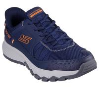 Slip-On Sneaker SKECHERS "DYNAMITE AT", Herren, Gr. 40, blau (navy, orange), Leder, Synthetik, Schuhe Slip-On Sneaker, Trekkingschuh, Freizeitschuh mit robuster Laufsohle, Topseller (17452535-40)