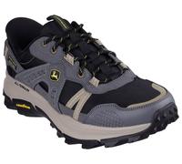 Slip-On Sneaker SKECHERS "EQUALIZER 5.0 TRAIL JOHN DEERE-HARVESTER", Herren, Gr. 44, schwarz (grau, schwarz), Leder, Mesh, Schuhe, Schnürschuh mit John Deere Collaboration (77821725-44) grau, schwarz