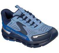 Slip-On Sneaker SKECHERS "GLIDE-STEP PLUS", Jungen, Gr. 37, blau, Lederimitat, kontrastfarbene Details, Schuhe Slip-On Sneaker, Freizeitsneaker, Schlupfschuh, Halbschuh mit Anziehlasche (10648918-37)