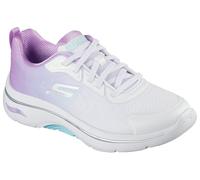 Slip-On Sneaker SKECHERS "GO WALK ARCH FIT 2.0", Damen, Gr. 40, lila (weiß, lavendel), Synthetik, Textil, Schuhe, Sneaker, Schnürschuh mit Comfort Pillar (66789203-40) weiß, lavendel